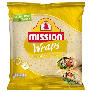 Mission Wheat & Corn Wraps 25Cm