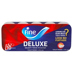 Fine Toilet Paper Deluxe 10 Rolls