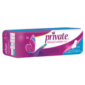 Private Feminine Pads Maxi Super 10 Pieces