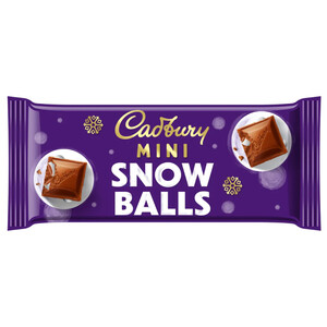 Cadbury Chocolate Tablet Mini Snow Balls 110G