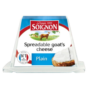 Soignon Spreadable Goat's Cheese Plain 140G