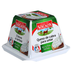 Soignon Chevre A Tartine Ail Et Fines Herbes 140G