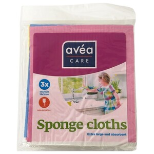 Avea Care Sponge Cloths 3 Pieces