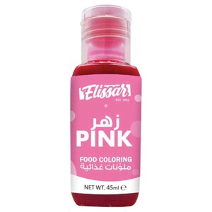 Elissar Food Coloring Pink 45Ml