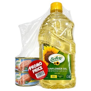 Bellvie Sunflower Oil 1.7L + Tuna 185G X 2 Free