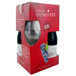 Chateau Oumsiyat 2020 Coffret 2 Bottles + 2Glasses 75Cl