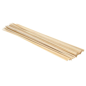 Bamboo Round Skewers 35Cm X 4Mm 50 Pieces
