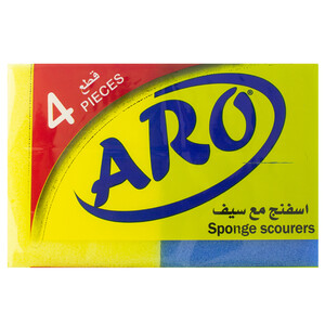 Aro Sponge Scourers 4 Pieces