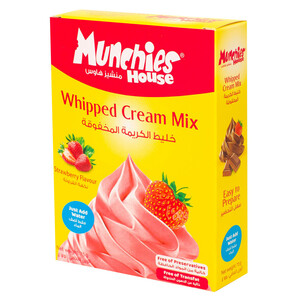 Munchies Whipped Cream Mix Strawberry 75G