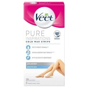 Veet Cold Wax Strips Legs & Body 20 Strips