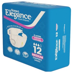 Elegance Adult Diapers Medium 12 Pieces