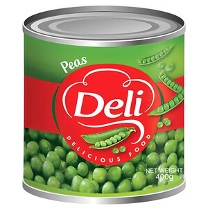 Deli Green Peas Easy Open 400G