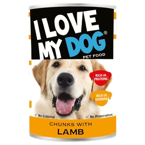 I Love My Dog Chunks With Lamb 400G