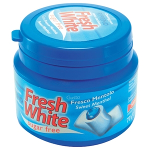 Fresh White Gum Sweet Mentolo Sugar Free 77G