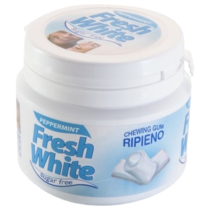 Fresh White Gum Peppermint Sugar Free 77G