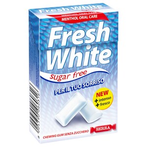 Fresh White Gum Menthol Oral Care 28G