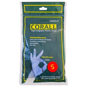 Corall Cleaning Gloves Italian Small