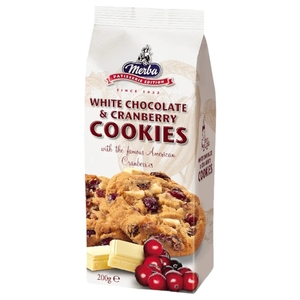 Merba White Chocolate & Cranberry Cookies 200G