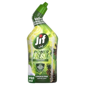 Jif Power Fresh Toilet Cleaner Liquid Lemon & Pine 750Ml