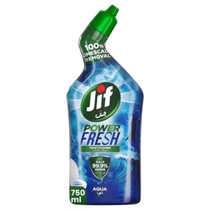 Jif Power Fresh Toilet Cleaner Aqua 750Ml