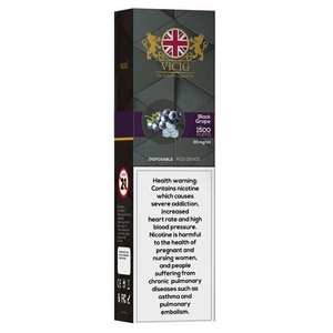 Vicig Electrical Cigarette Black Grape 1500 Puffs