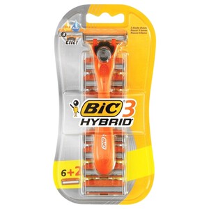 Bic Disposable Razors 3 Hybrid Blister 6 + 2 Free