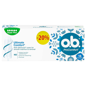 O.B. Procomfort Tampon Super Plus 16 -20% Off
