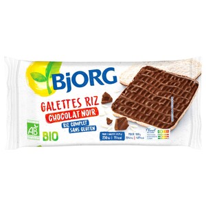 Bjorg Galette Riz Choc Noir 100G