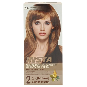 Insta Hair Color 7.4 Med. Copper Blonde 110Ml
