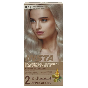 Insta Hair Color 8.12Med.Ash Irise Blonde 110Ml