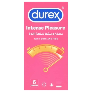 Durex Condom Intense Pleasure 6 Pieces