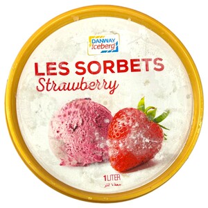 Iceberg Ice Cream Les Sorbets Strawberry 1L