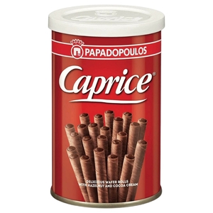 Papadopoulos Caprice Wafer Roll With Hazelnut And Cocoa Cream 250G