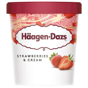 Häagen-Dazs Ice Cream Strawberries & Cream 460Ml