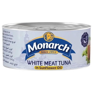 Monarch White Meat Tuna In Sunflower Oil 185G