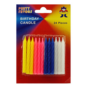 Bougies Colorées Petite*24
