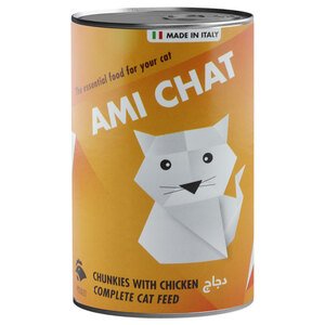 Ami Chat Chunkies With Chicken 420G