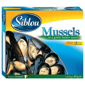 Siblou Frozen Mussels In Garlic Sauce 450G