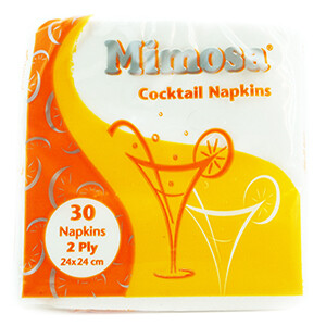 Mimosa Cocktail Napkins 2Ply 30 Sheets