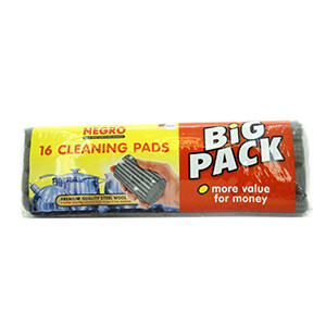 Negro Cleaning Pads Steel Wool 16 Pieces