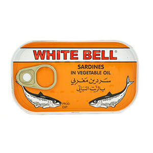 White Bell Sardines In Vegetable Oil 125G