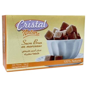 Cristal Nature Brown Sugar Cubes 1Kg