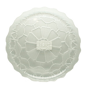 Plateau Cristal Rond Trans 27Cm