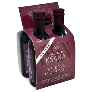 Ksara Red Wine Reserve Du Couvent 4 Pieces 250Ml