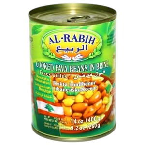 Al Rabih Cooked Fava Beans And Chickpeas In Brine 400G