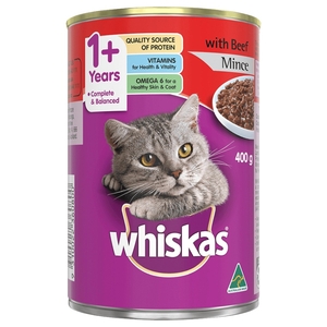 Whiskas Cat Food Minced Beef 400G