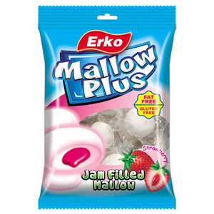 Erko Marshmallow Straw Jam Filled 80G