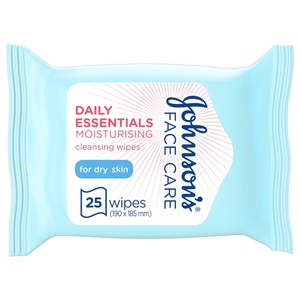 Johnson's Daily Essential Nourishing Dry Skin Wipes 25 Pieces