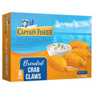 Captain Fisher Frozen Breaded Crab Claws 8 Pieces 250G