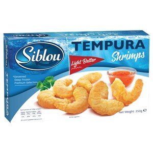 Siblou Frozen Shrimps Breaded Tempura 250G
